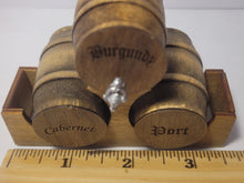 Load image into Gallery viewer, Medium - Burgundy, Cabernet, Port Barrels on Wood Display
