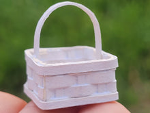 Load image into Gallery viewer, Al Chandronnait – White Square Basket with Handle

