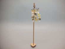 Load image into Gallery viewer, Yellow Ribbons and Barrettes for a Little Girl on Wooden Stand - by Cheryl Warder
