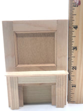 Load image into Gallery viewer, Dollhouse Miniature ~ 1:24 Scale, Un-Painted Wooden Mantle
