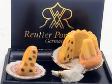 Load image into Gallery viewer, Dollhouse Miniature ~ Reutter Porcelain 3pc Fruitcake Set
