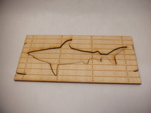 Load image into Gallery viewer, Wooden Sign Shark Design
