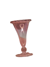 Load image into Gallery viewer, Glass Craft – Handblown Pink Glass Vase with Textured Rim
