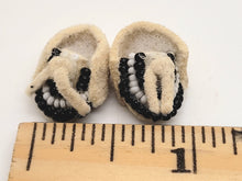 Load image into Gallery viewer, Dollhouse Miniature ~ 1:12 Scale, 2pc Moccasin Set with Beads
