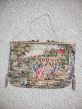 Load image into Gallery viewer, Dollhouse Miniature ~ Petit Point Hanging Tapestry Medieval Village Scene - Ursula Sauerberg
