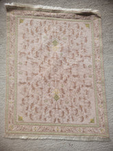 Load image into Gallery viewer, Dollhouse Miniature ~ Petit Point Faded Gold and Beige Rococo Design with Elegant Trim Rug - Ursula Sauerberg
