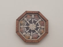 Load image into Gallery viewer, 1&quot; Sailor&#39;s Valentine with Tellin Shells &amp; White Rope – by Pam Friend
