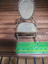 Load image into Gallery viewer, Handmade Wooden Wicker Rocking Chair
