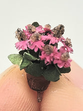 Load image into Gallery viewer, Dollhouse Miniature ~ Super Small Pink Flowers in Pot

