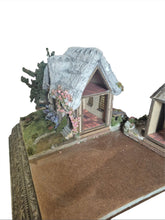 Load image into Gallery viewer, 1:48 Scale ~ Bill Lankford Whimsical Cottage Dollhouse Opens Up – On Spinning Display
