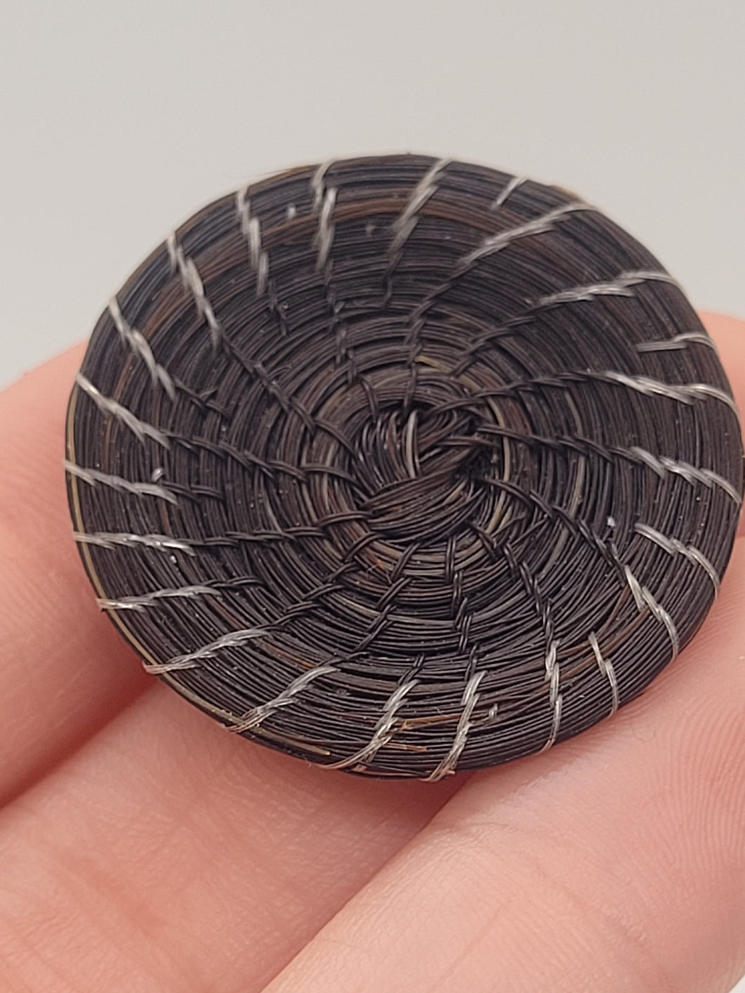 Dollhouse Miniature ~ 1:12 Scale, Brown Horse Hair Platter