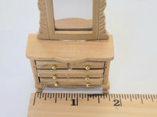 Load image into Gallery viewer, Dollhouse Miniature ~ 1:24 Scale, Handmade 5 Piece Oak Bedroom Set
