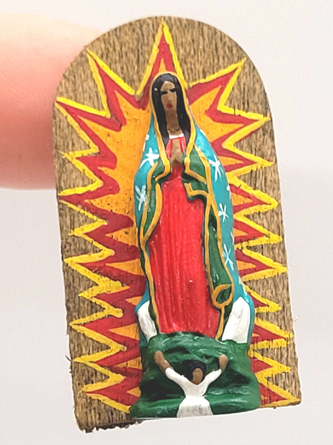 Dollhouse Miniature ~ 1:12 Scale, Our Lady of Guadaloup Wall or Mantle Decor