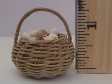Load image into Gallery viewer, Brown &amp; White Eggs in Woven Basket
