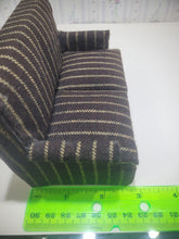 Load image into Gallery viewer, ☆ SALE ☆ 2pc Brown &amp; Tan Striped Sofa and Arm Chair
