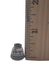 Load image into Gallery viewer, James Clark Pottery - Little Pot w/ No Lid Blue Design
