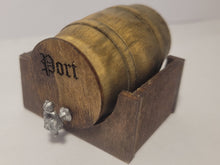 Load image into Gallery viewer, Port Wine in Barrel with Wooden Holder
