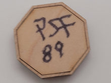 Load image into Gallery viewer, Sailor's Valentine with Hearts, Green Sticks, and Shell Design in Center - by Pam Friend
