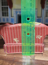 Load image into Gallery viewer, 2pc Red Striped Living Room Set, Couch &amp; Chair w/ Pillows
