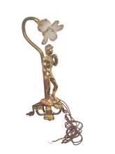 Load image into Gallery viewer, Metal Golden Man with Flower Lamp
