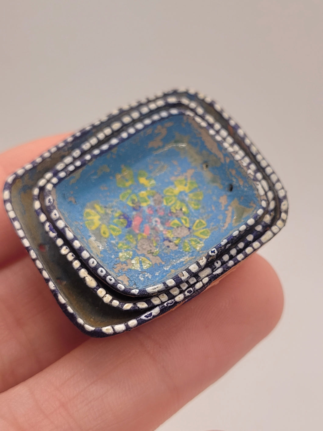 Dollhouse Miniature ~ 1:12 Scale, 3pc Handpainted Trays - Made in Mexico