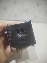 Load image into Gallery viewer, 2 Black Faux Leather Chrome Art Deco Living Room Chairs
