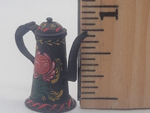 Load image into Gallery viewer, Painted Toile Coffee Pot - by Mary G. O&#39;Brien 1980
