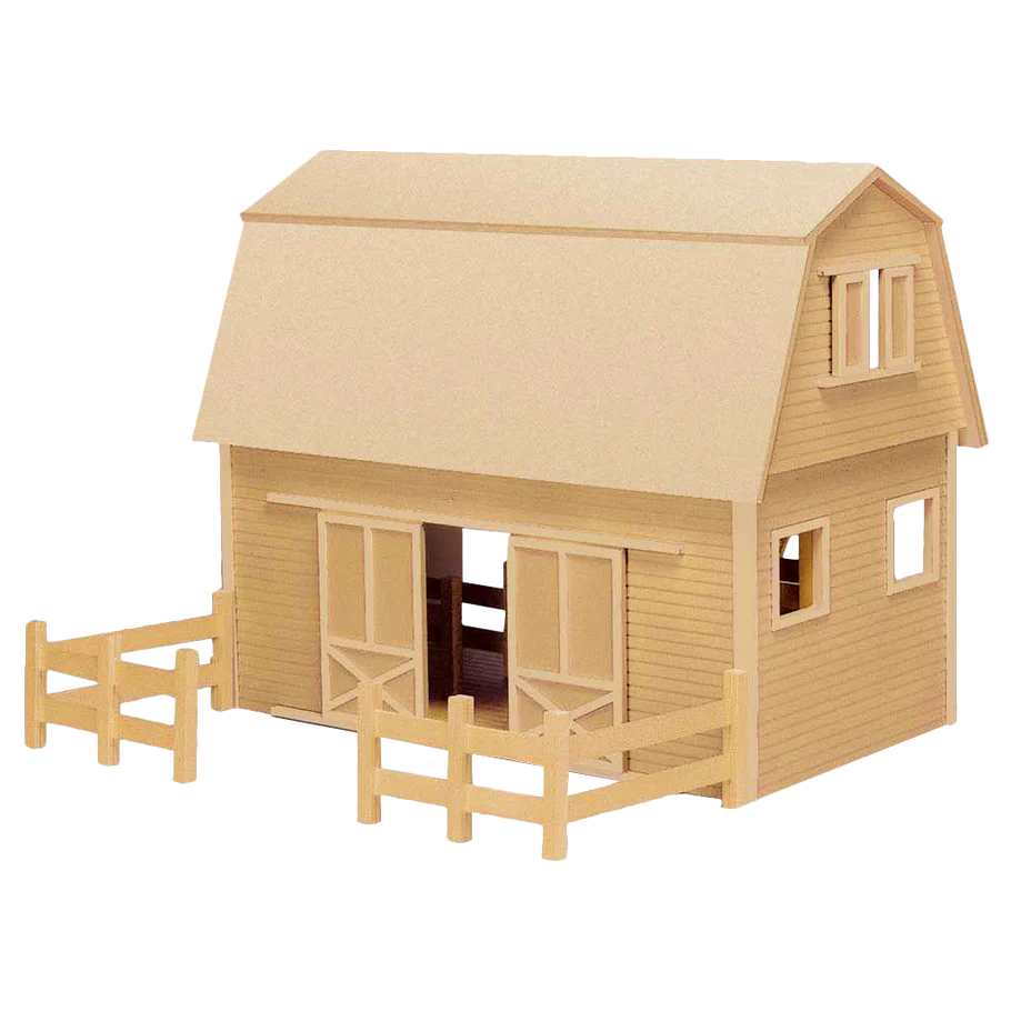 Ruff 'n Rustic All American Barn Dollhouse Kit (Real Good Toys)