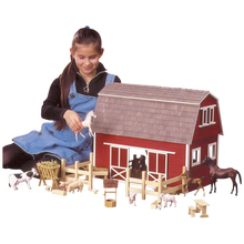 Load image into Gallery viewer, Ruff &#39;n Rustic All American Barn Dollhouse Kit (Real Good Toys)
