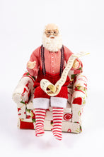Load image into Gallery viewer, Christmas Porcelain Santa Claus Doll with List
