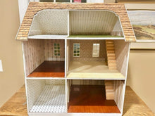 Load image into Gallery viewer, Dollhouse Miniature ~ Green Painted Simplicity Dollhouse ~ 6 Rooms
