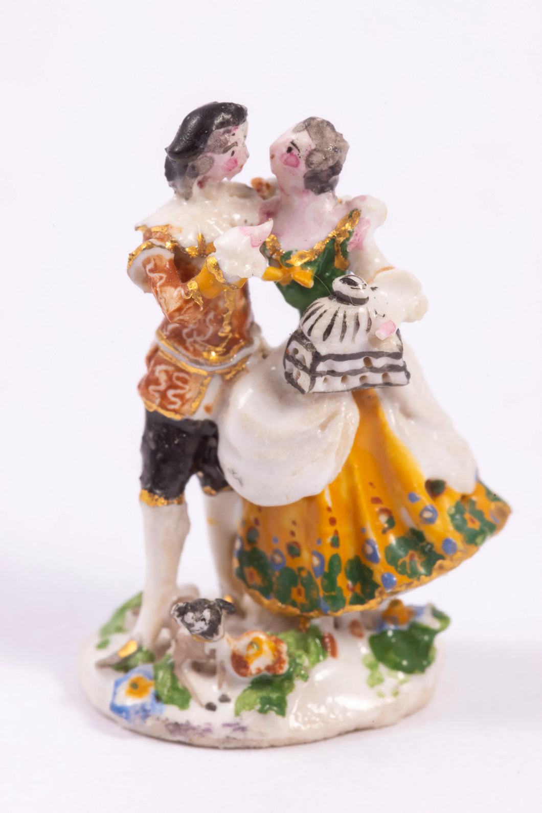 Tricia Street Figurine Couple with Dog