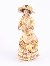 Load image into Gallery viewer, Victorian Doll in Champagne Colored Dress, Beautifully Made
