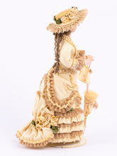 Load image into Gallery viewer, Victorian Doll in Champagne Colored Dress, Beautifully Made
