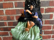 Load image into Gallery viewer, Sculpted Witch Doll on Floating Blanket Bed Halloween
