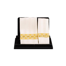 Load image into Gallery viewer, Towel Set - White &amp; Gold (2 In Pack) (1.769/5)
