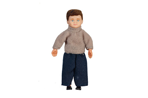 Boy Doll With Outfit/Brunette (00015)