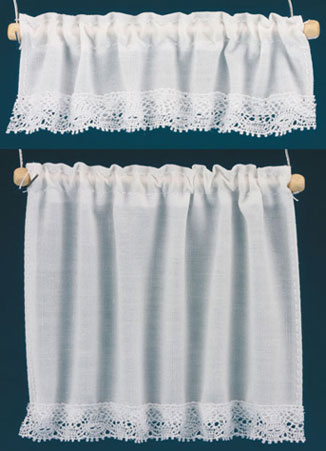 Curtains: Cottage Set, White By Barbara O'Brien (BB50402)