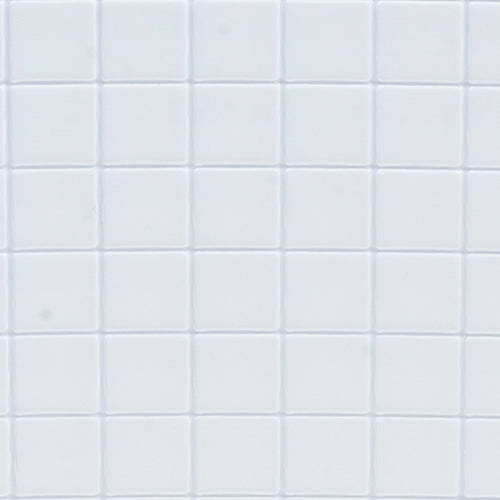 Tile Floor: 1/4 Sq, 11X15 1/2, White on White, Jr330 (FF60610)