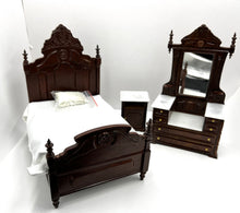 Load image into Gallery viewer, Mahogany Victorian Coronation Three Piece Bedroom Set
