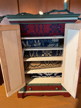 Load image into Gallery viewer, Hitty Scale Cabinet / Wardrobe with Blankets &amp; 6 Shelves By Roy Bubbenmoyer
