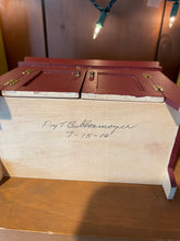 Load image into Gallery viewer, Hitty Scale Burgundy Low Dry Sink Handmade By Roy Bubbenmoyer
