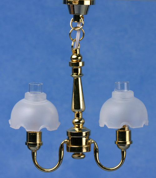 2 LIGHT FLUTED CHANDELIER (MH0726)