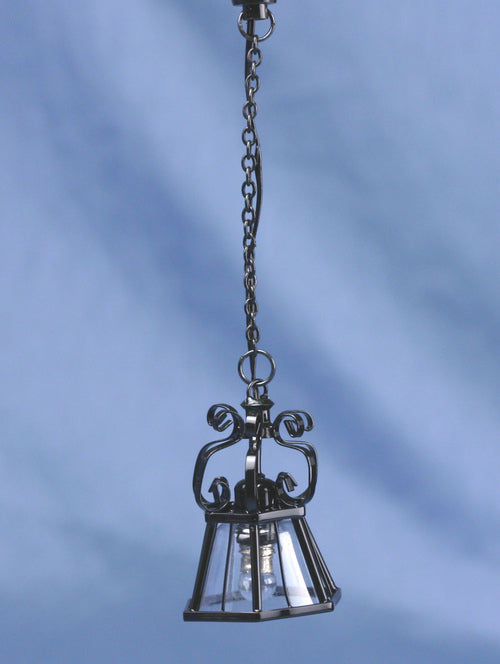 ORNATE HANGING IRON LAMP (MH1016)