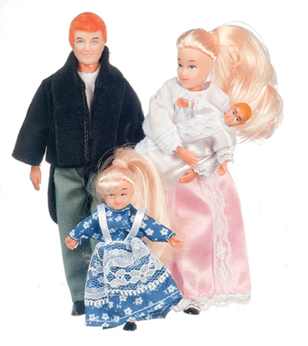 Victorian Family Doll Set of 4, Blonde (00040)