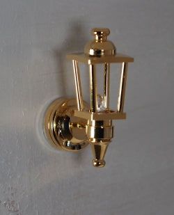 Dollhouse Brass Coach Lamp (W1)