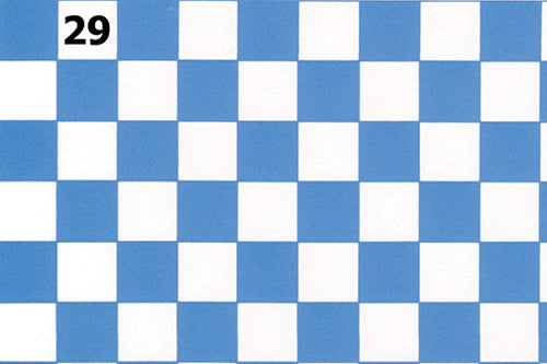 Tile Floor: Cadet Blue & White, 1/2 In Squares (WN29)