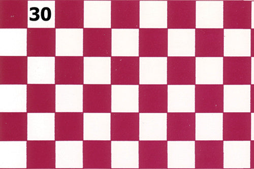 Tile Floor: Cardinal Red & White, 1/2 Inch Squares (WN30)