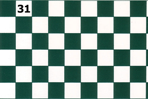 Tile Floor: Loden Green & White, 1/2 Inch Squares (WN31)