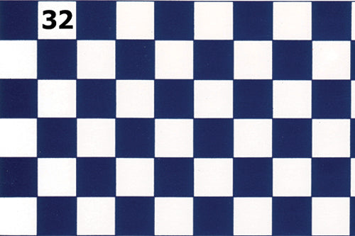 Tile Floor: Regal Blue & White, 1/2 In Squares (WN32)
